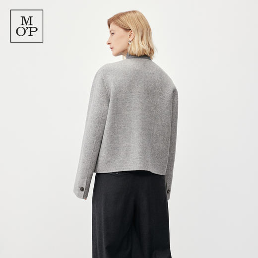 Marc O'Polo/MOP2024冬季新款绵羊毛短款小香风双面呢夹克女外套 商品图4