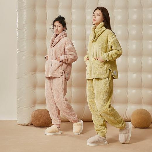 朴西卷云情侣两穿棉拖鞋女士秋冬家居室内包跟拖鞋加绒保暖棉鞋女 商品图4