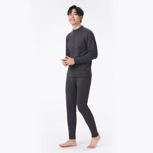 都市丽人都市锋尚保暖衣超级暖套装导电丝-牛奶暖暖衣加厚男士保暖衣套装FWT2A4 商品图2