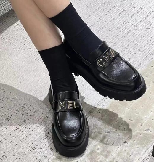 年度重磅  24B厚底鸳鸯扣乐福鞋  字母logo单鞋 商品图0