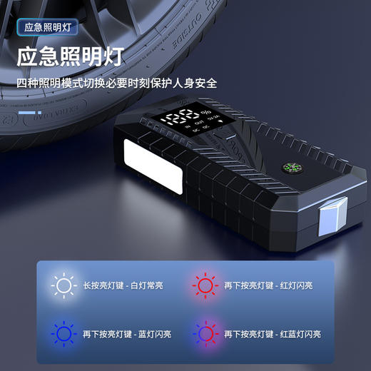 汽车应急电源紧急启动备用电源车用打火线搭电专用夹子电瓶搭火线 商品图2