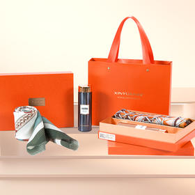 鑫缘 高端精纺羊毛围巾保温杯组合 GS0007