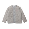U17 绗缝葫芦格双面穿棉服 浅灰色 商品缩略图0