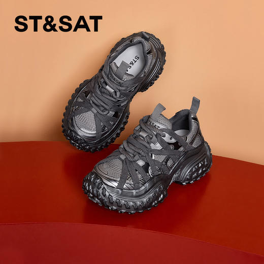 星期六时髦潮流厚底增高老爹鞋SSC3112C1X 商品图6