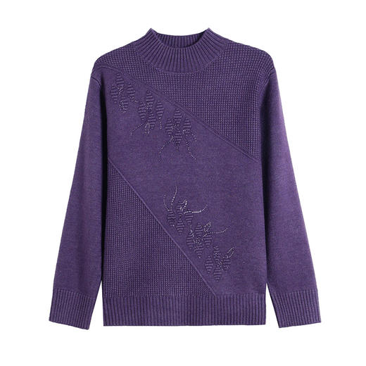 CC-108-1260加厚秋冬新款女士半高领韩版针织打底衫套头纯色百搭短款保暖毛衣 商品图4