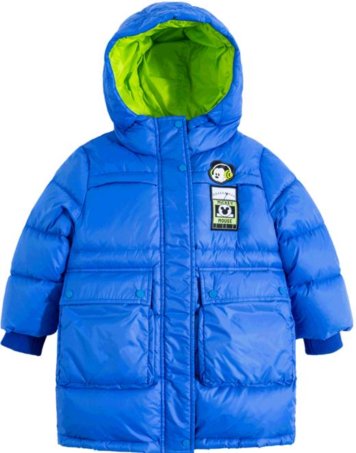 迪士尼冬季新品男童防风外出中长款羽绒服婴幼儿外套224DS0823 商品图4