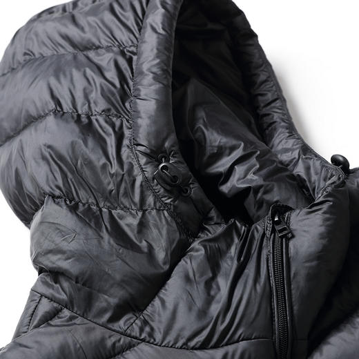 【DKP】大依优型大码轻薄连帽羽绒服男士加肥加大码坎肩加厚加绒保暖上衣胖子 商品图3