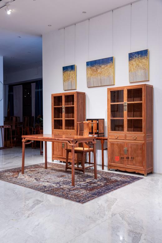 红桥红  家具严选  缅甸花梨（大果紫檀）【书房搭配】 商品图1