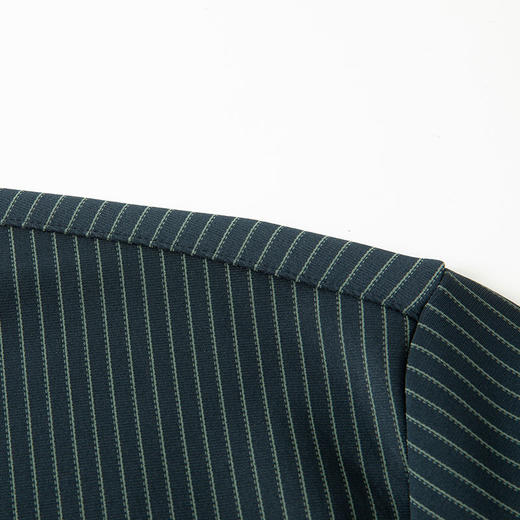 【加绒】【新款DPS】大依优型大码竖条纹长袖衬衫弹力加肥加大胖子上衣男士T恤肥佬打底男装 商品图2