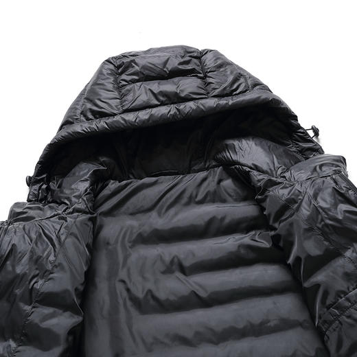 【DKP】大依优型大码轻薄连帽羽绒服男士加肥加大码坎肩加厚加绒保暖上衣胖子 商品图9