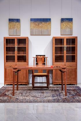 红桥红  家具严选  缅甸花梨（大果紫檀）【书房搭配】