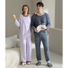 芬腾半边绒情侣睡衣秋冬季加厚女士套装珊瑚绒男款加绒保暖家居服 商品缩略图4