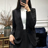 HJ3A57_漆黑色_西装外套_春秋_一粒扣翻领收腰显瘦通勤气质修身上衣_高级女装_BERNIEELEN 伯妮斯茵 商品缩略图0