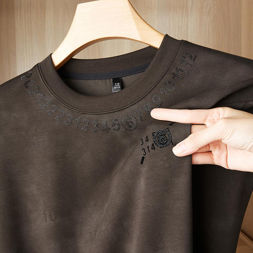 【新款DDP】大依优型大码卫衣长袖休闲加肥加大男士胖子大码内搭上衣打底显瘦 商品图2