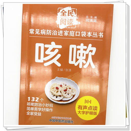 咳嗽 全民阅读 常见病防治进家庭口袋本丛书 何清湖 总主编 中国中医药出版社 商品图3