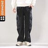 DRONKOO 2024 撞色抽绳两侧立体袋盖脚口抽绳中厚工装长裤 商品缩略图0