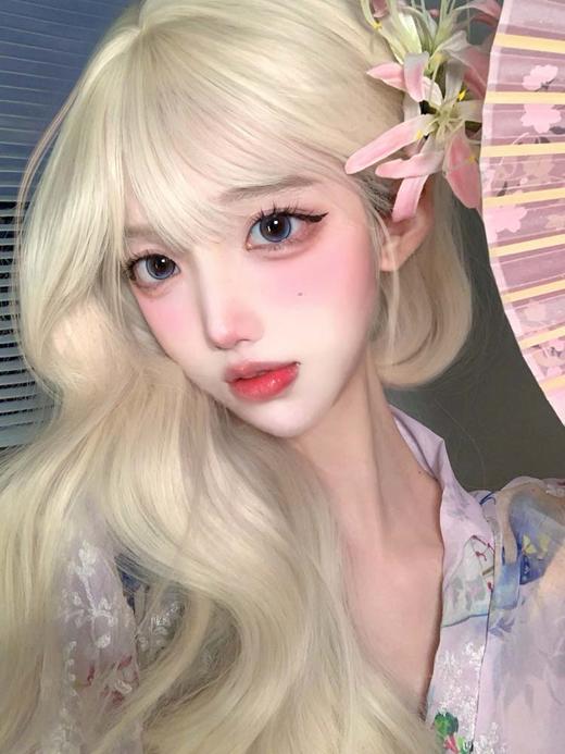 mimipark 日抛美瞳 璨蓝宝河 直径14.4mm 着色13.9mm （十片装） 商品图3