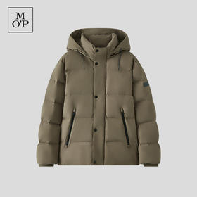 Marc O'Polo/MOP2024冬季新款可脱卸短款连帽羽绒服男士保暖外套