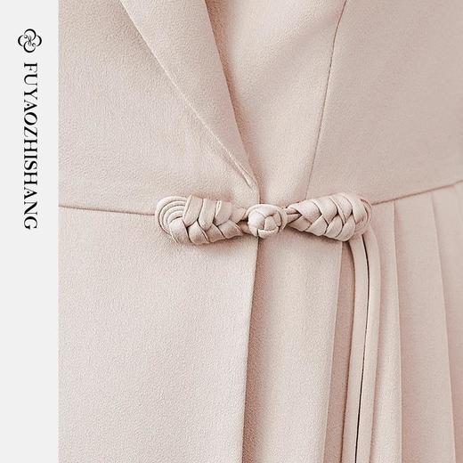 IWY/扶摇系列 职业连衣裙女秋季新款国风女装新中式盘扣缎面裙子FYQ512 商品图2