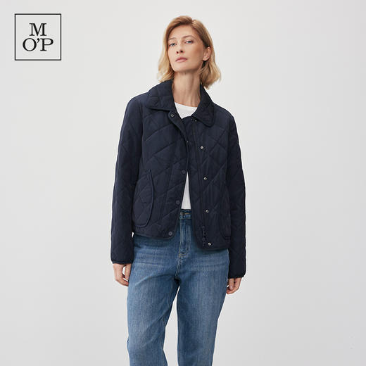 Marc O'Polo/MOP2024冬季新款翻领菱形轻薄时尚短款女士棉服外套 商品图3