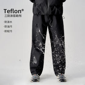 714street山系户外防水加绒伞兵裤秋冬新款休闲裤男美式宽松裤子