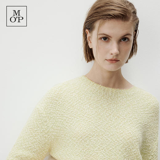 Marc O'Polo/MOP 秋季新款花纱圆领合体版型长袖套头针织衫女 商品图4