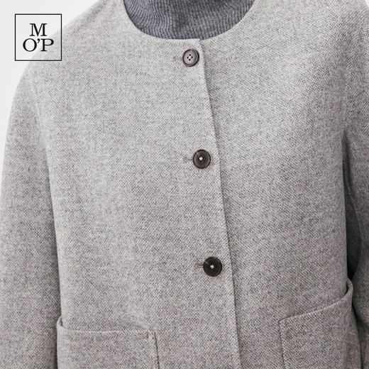 Marc O'Polo/MOP2024冬季新款绵羊毛短款小香风双面呢夹克女外套 商品图2