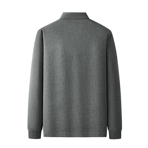 【新款DDP】大依优型大码翻领拉链长袖卫衣男装加肥加大体恤大号上衣胖子弹力休闲商务 商品图8