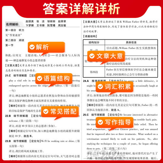 天利38套 2025高考适用 英语 五年高考真题汇编详解plus版(高考命题研究中心) 商品图3