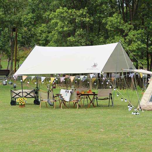 徽羚羊 户外露营休闲防雨遮阳涂银天幕—小号 300*300 商品图0