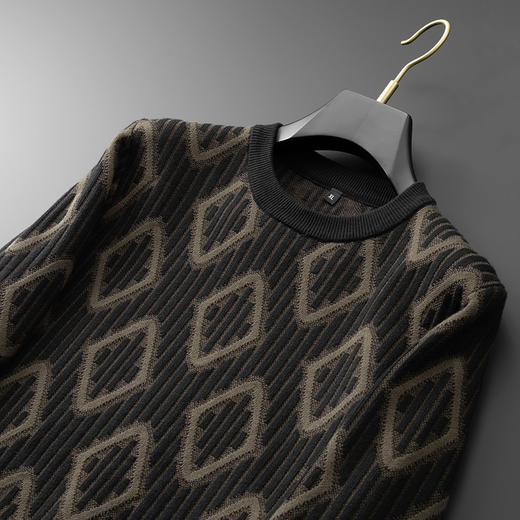 【新款DPF】大依优型大码毛衣针织衫毛衫休闲加肥加大男士胖子大码内搭上衣潮款打底衫 商品图4