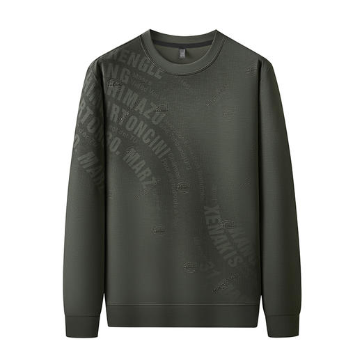 【新款DDP】大依优型大码卫衣长袖休闲加肥加大男士胖子大码内搭上衣打底显瘦 商品图0