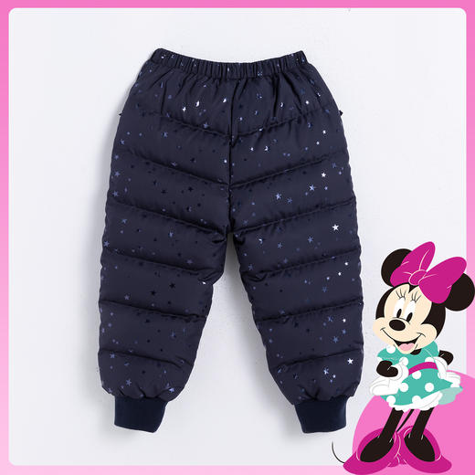 迪士尼【厚实保暖】冬季女童甜美羽绒休闲裤婴幼儿防风外出长裤224DK0437 商品图2