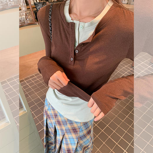 【129元任选2件】最后一波现货！假两件长袖T恤 商品图4