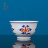 青花矾红宝相花撇口杯 商品缩略图0