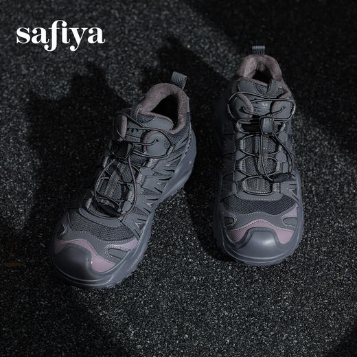 Safiya/索菲娅2024冬秋冬加绒加厚百搭厚底休闲户外运动徒步登山鞋 SF44116087 商品图1