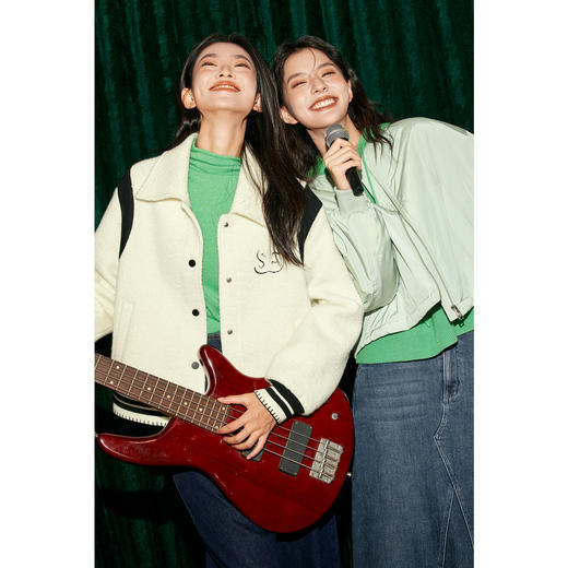 【特惠不退货】诗凡黎半高圆领内搭针织衫2024春打底衫女3EC100031 商品图1