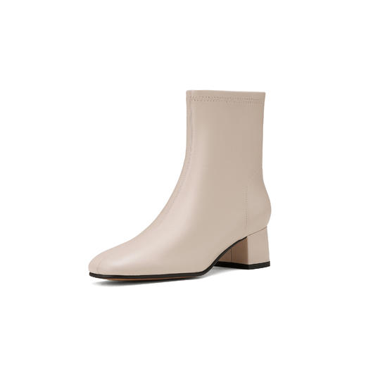 westory2024年秋冬新款优雅风中高跟百搭短靴切尔西W24DS84191 商品图6