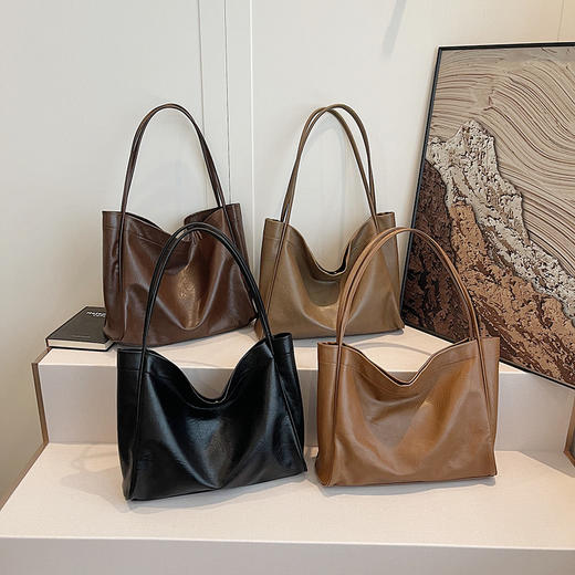 【小身材大容量】QianJiYan倩吉嫣-秋冬美拉德子母托特包 立体简约托特包型 柔软皮质 超大容量 任意搭配 商品图4