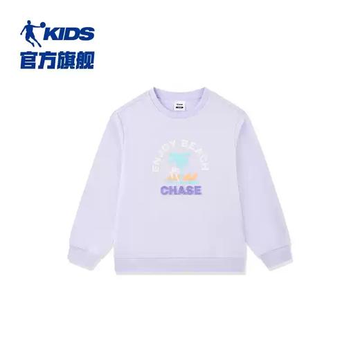 【自营】QIAODAN KIDS/乔丹儿童  乔丹童装女童卫衣儿童秋装2024新款大童洋气内搭运动上衣 T9435112 商品图3