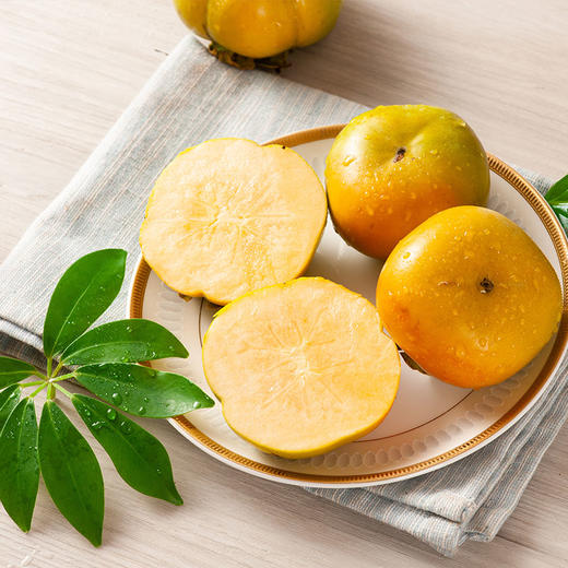 （素食星球）云南保山新鲜脆柿 甜脆多汁 口感清甜 多规格精 品 商品图0