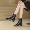 westory2024年秋冬新款优雅风中高跟百搭短靴切尔西W24DS84191 商品缩略图3
