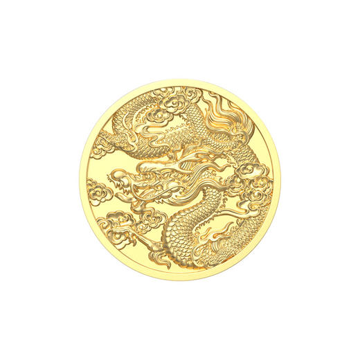 【黑夜浪漫】游龙 POPGRIP泡泡骚手机粘贴式支架 Enamel金属珐琅系列 奢华金 动物 国风 商品图1