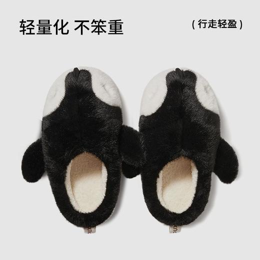 朴西大企鹅棉拖鞋女可爱冬季保暖加厚家居室内情侣毛绒拖鞋家用 商品图1