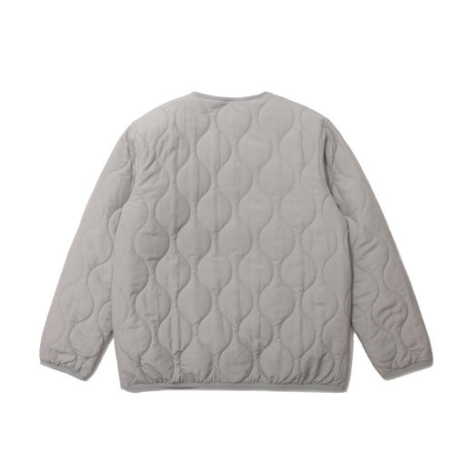 U17 绗缝葫芦格双面穿棉服 浅灰色 商品图1