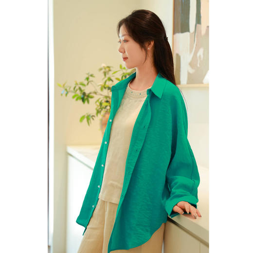 【专属】衬衣（07250-孔绿） 商品图5