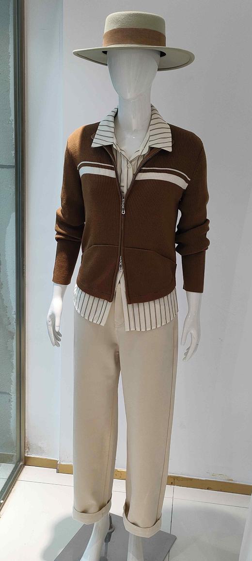 489018秋冬款 金纺羊毛双拉链开衫外套四色可做开衫外套 冬天可搭配羽绒服大衣系 商品图1