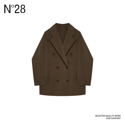N°28【一生一件进阶版】牦牛绒双面呢大衣中长款高级气质双排扣外套8A52D812 商品图4