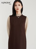 【积分兑换】阿菁娜高级感极简圆领无袖羊毛连衣裙F29D212001 商品缩略图4