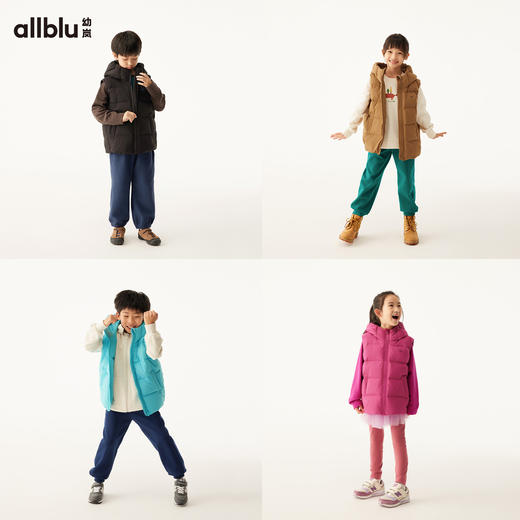 【毛毛虫面包】幼岚童装羽绒马甲防风保暖24年冬新款男女童羽绒服 商品图2